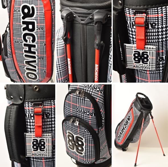 archivio チェック柄 キャディバッグ archivio チェック柄 キャディバッグ｜30％OFFセール】スタンド式